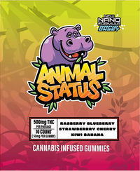 Animal Status Raspberry Strawberry Kiwi THC-A Cannabis Gummies