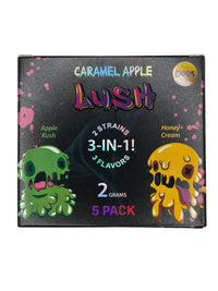Caramel Apple 5 Pack Lush 3-in-1 – 2 Gram Live Resin Vape THCA Cartridge