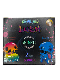 Kewlaid  5 Pack Lush 3-in-1 – 2 Gram Live Resin Vape THCA Cartridge