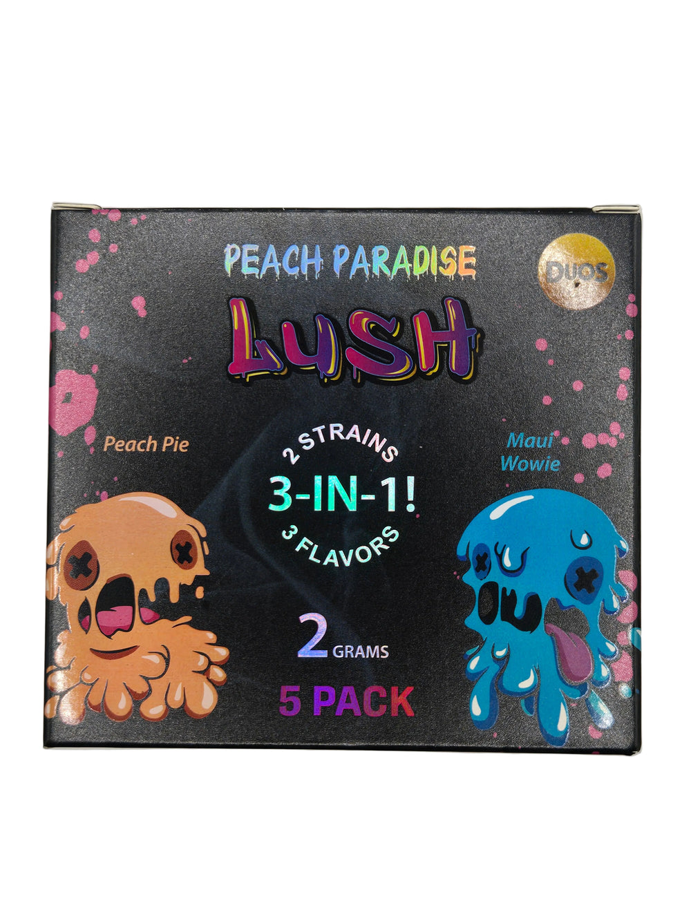 Peach Paradise  5 Pack Lush 3-in-1 – 2 Gram Live Resin Vape THCA Cartridge (Copy) (Copy)