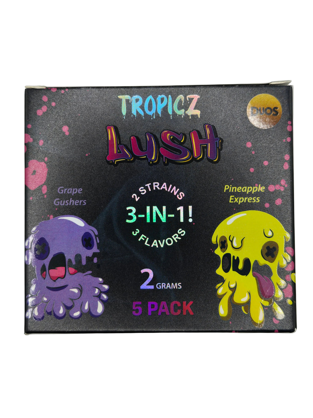Tropics 5 Pack Lush 3-in-1 – 2 Gram Live Resin Vape THCA Cartridge